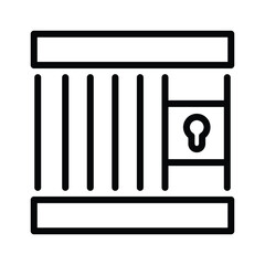 Jail, lockup icon