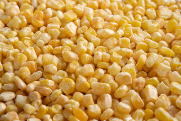 bulk of yellow corn grains texture macro