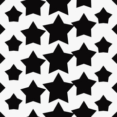 Stars gradient. Vector black stars. From square to stars.