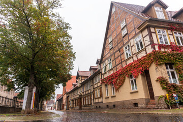 Half-timbered houses in Quedlingburg, Germany