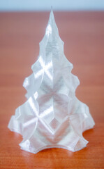 3D model printed model on 3d printer from hot molten plastic.