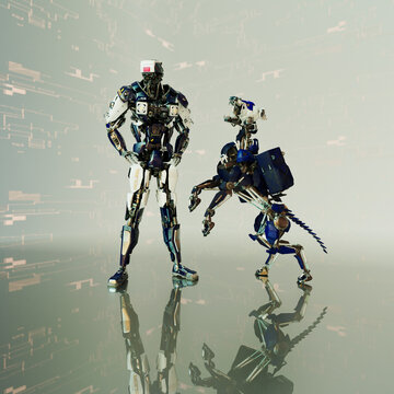 Robot dog series: police 