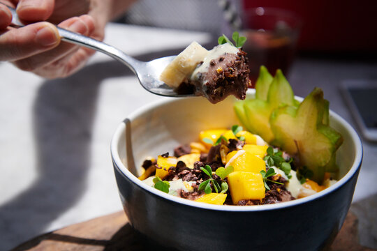 A spoonful of healthy breakfast