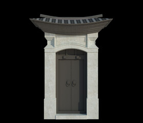 Obraz premium 3d Render Building Structure On Isolated