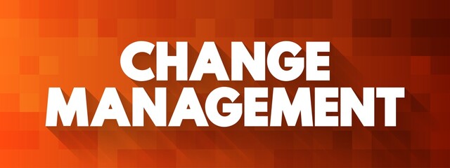 Change Management text quote, concept background