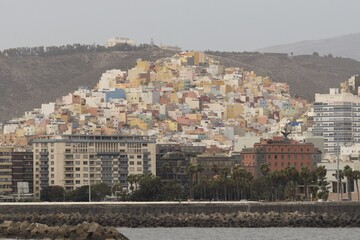 Fototapeta premium view of the city of las palmas