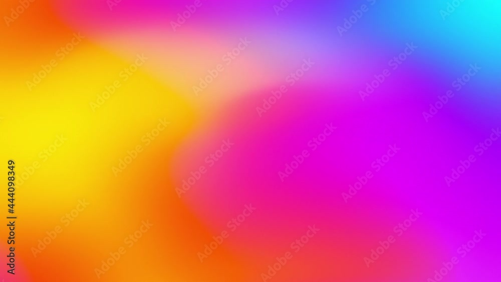 Wall mural abstract blurred magenta blue orange soft gradient cycle slow motion background loop