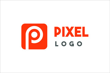 Fototapeta premium Abstract Initial Letter P Logo. Usable for Business Logo. Flat Vector Logo Design Template Element