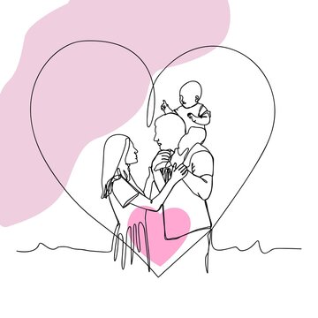 Mom Dad Mom Drawing With Daughter Images – Browse 28,927 Stock Photos ...