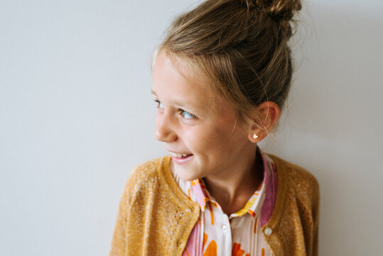 Portrait of a blond child