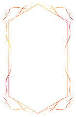 Obraz premium Watercolor textured frame illustration, vintage, elegant plaque, decorative background