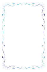 Watercolor textured frame illustration, vintage, elegant plaque, decorative background