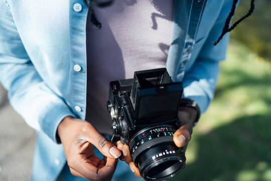 Anonymous Photographer with Vintage Camera