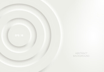 Obraz premium Abstract background illustration in white neomorphism style. Minimal wallpaper, backdrop.