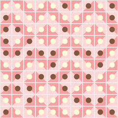 Abstract Geometric Pattern generative computational art illustration