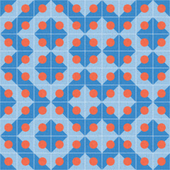 Abstract Geometric Pattern generative computational art illustration