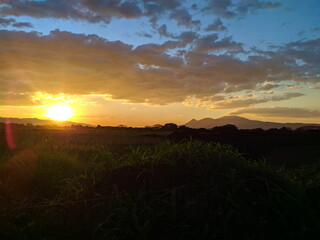 Obraz premium sunset in the mountains