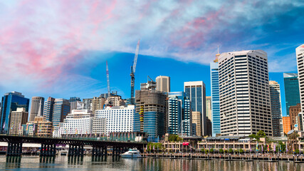 Sunset over Darling Harbour, Sydney - Australia