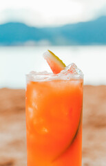 Watermelon brazilian drink in Ilhabela beach - São Paulo
