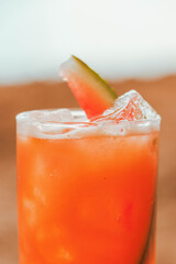 Watermelon brazilian drink in Ilhabela beach - São Paulo