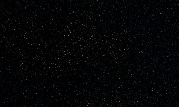 Drawing black starry sky background. Night starry sky with bright stars.