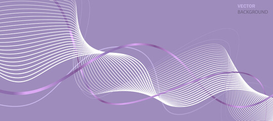 Business background lines wave abstract stripe design. Abstract purple background. Graphic design.  Vector illustration.