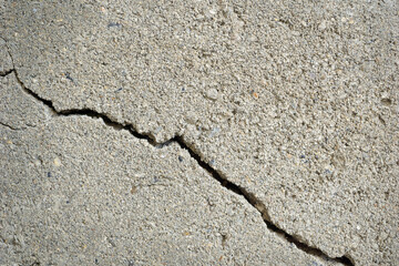 Fototapeta na wymiar cracked concrete wall texture earthquake