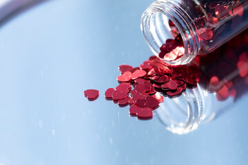 Red heart. Love concept. Background. 