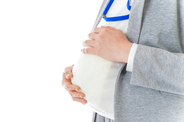 妊娠中の若いビジネスウーマン