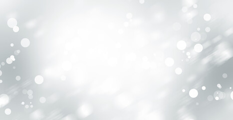 gray and white blur abstract background. Bokeh Christmas blurred beautiful shiny Christmas lights