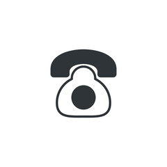 telephone icon, isolated telephone sign icon, vector illustration
