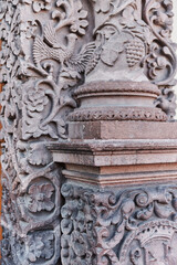 Fototapeta na wymiar detail of the entrance of a temple