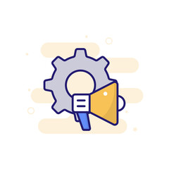 Marketing Automation vector icon style illustration. EPS 10 File Marketing and advertising symbol
