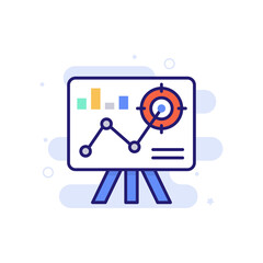 Marketing Strategy vector icon style illustration. EPS 10 File Marketing and advertising symbol