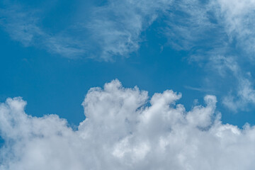 Obraz premium Blue sky with clouds. for background or texture