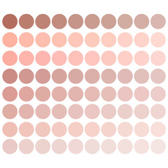 colorful skin tones palette. Beige tones palette. Colorful palette. Pastel color. Vector illustration. Stock image.