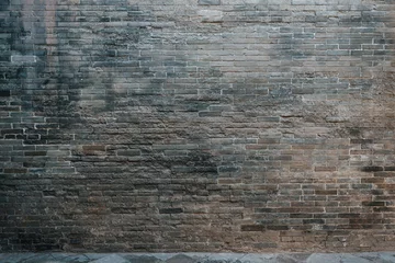 Foto op Aluminium Chinese traditionele bouw stenen muur achtergrond © Sen