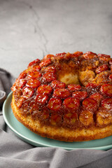 Banada cake on the table.