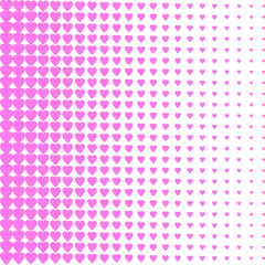 whitebackground red hearts. Holiday wedding. Vector illustration. Stock image.