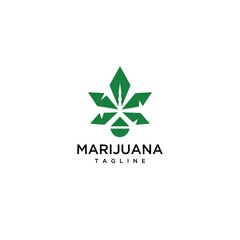 marijuana logo design icon concept . logo vector cannabis	