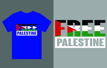 FREE PALESTINE! Save Gaza T-Shirt Vector Design