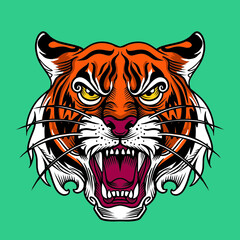 Tiger Head LOGO PREMIUM VECTOR