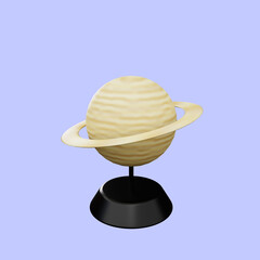 3d illustration of saturn planets