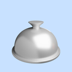 3d illustration of food serving tray