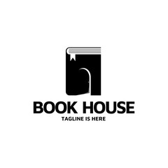 Book House Logo Design Vector