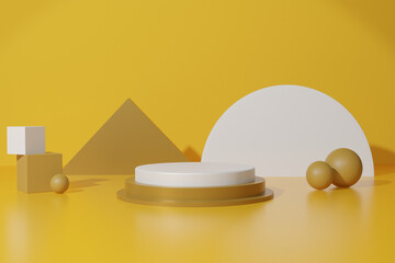 empty podium for product advertising