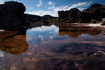 Lake on the top of Monte Roraima