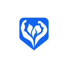 logo or symbol of a man and woman raising their arm muscles, a logo that is suitable for the gym or about strength and also health vitamin supplements.