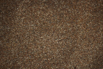 Coffee-colored raw coriander. It is a useful spice