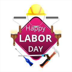 Happy labor Day, Beautiful Design vector